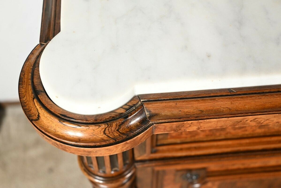 Commode Buffet In Amboyna Burl And Rosewood, Louis XVI Style – 2nd Part 19th photo vinterior