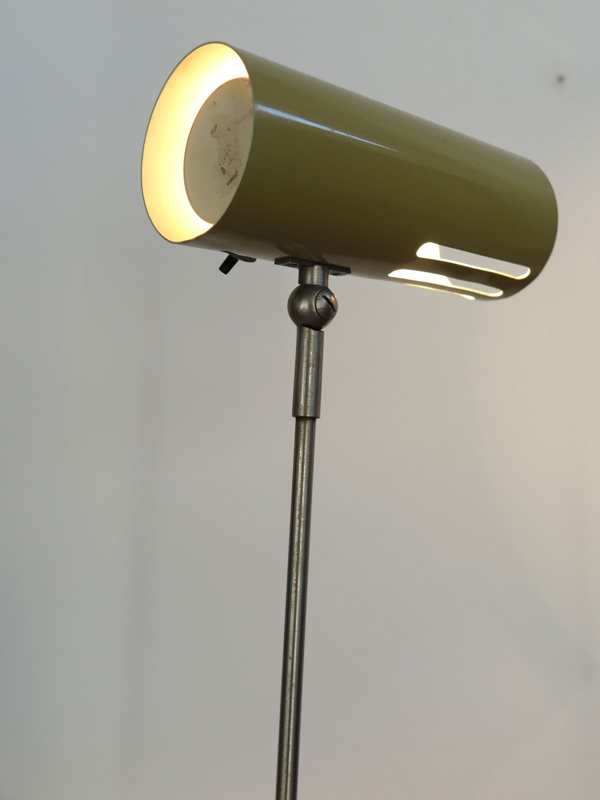 Italian Stilnovo Metal Clamp Lamp 1950s photo vintage