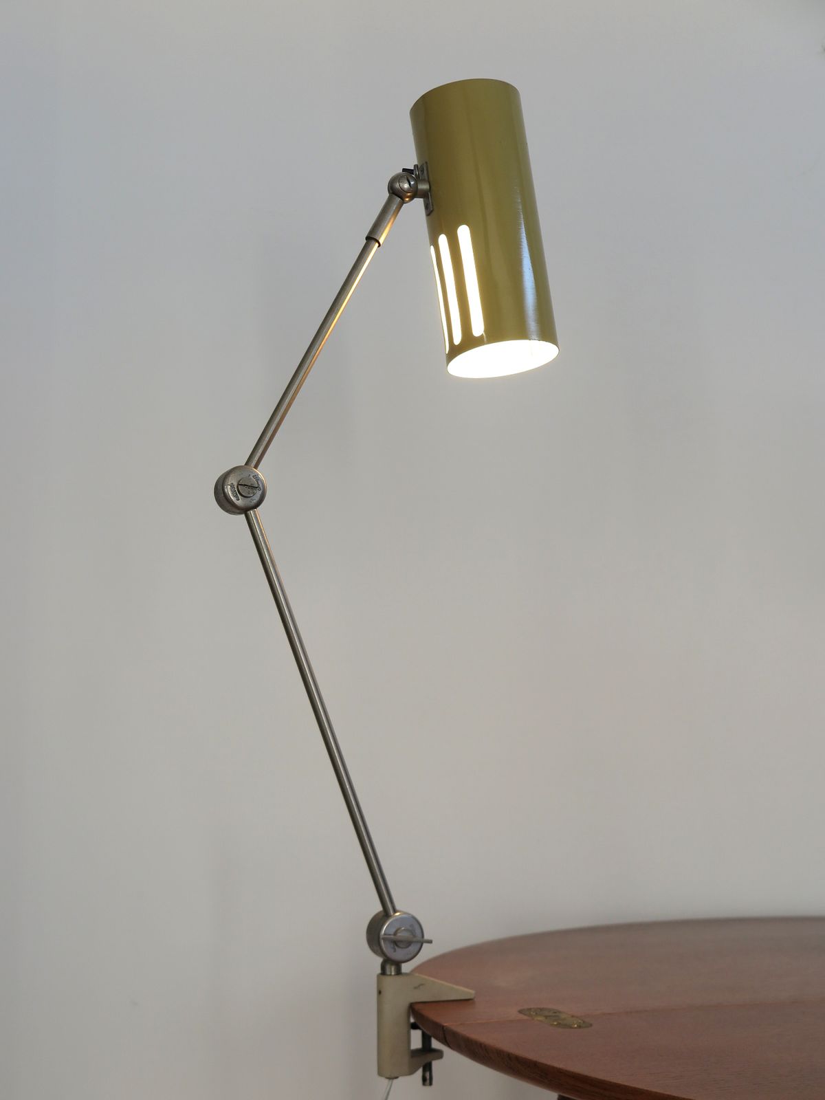 Italian Stilnovo Metal Clamp Lamp 1950s photo 2100.0