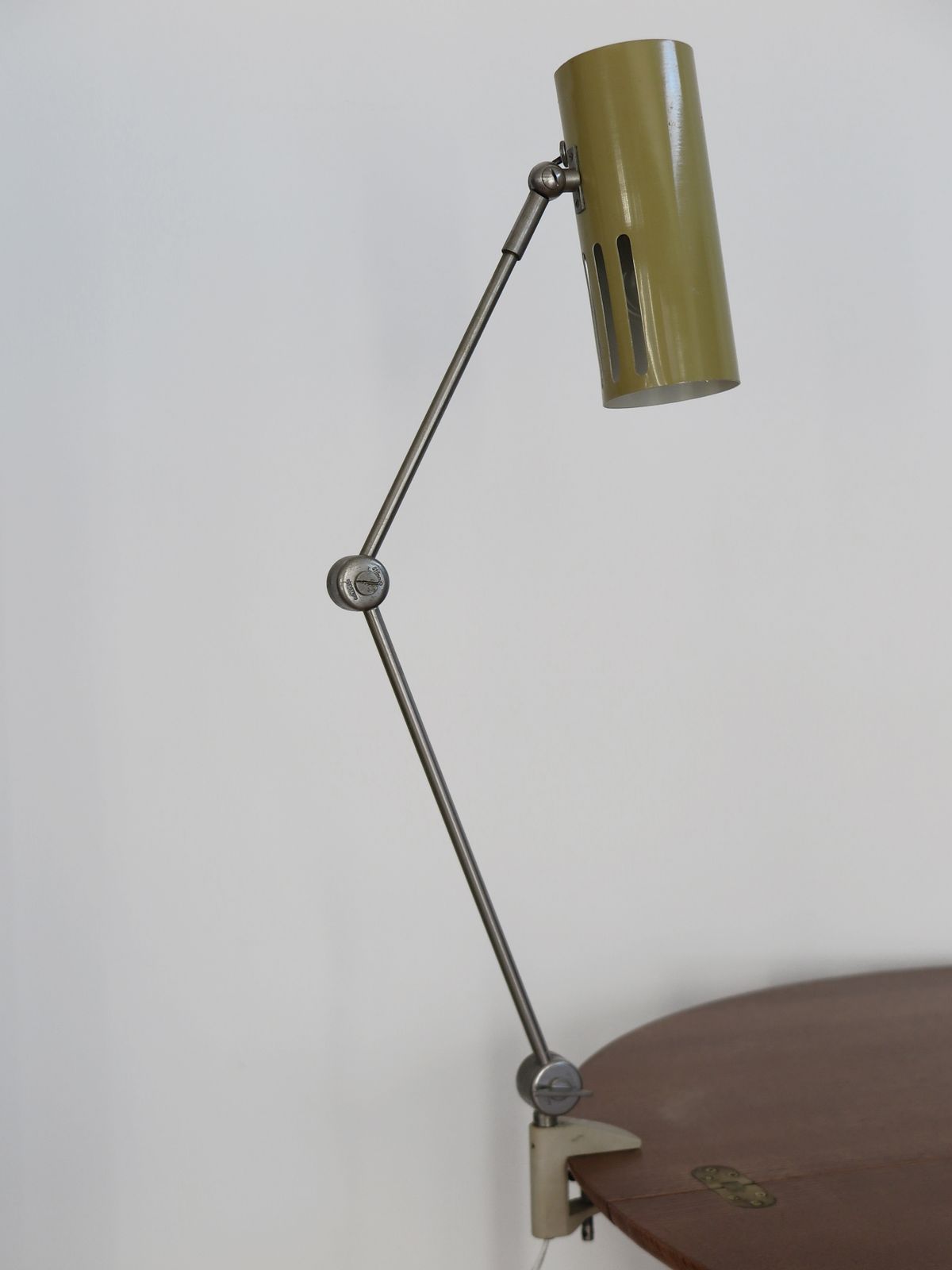 photo for sale Italian Stilnovo Metal Clamp Lamp 1950s
