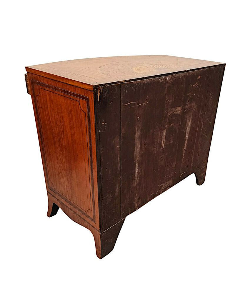 A Very Rare Early 19th Century Regency Bowfronted Chest Of Drawers photo Furniture