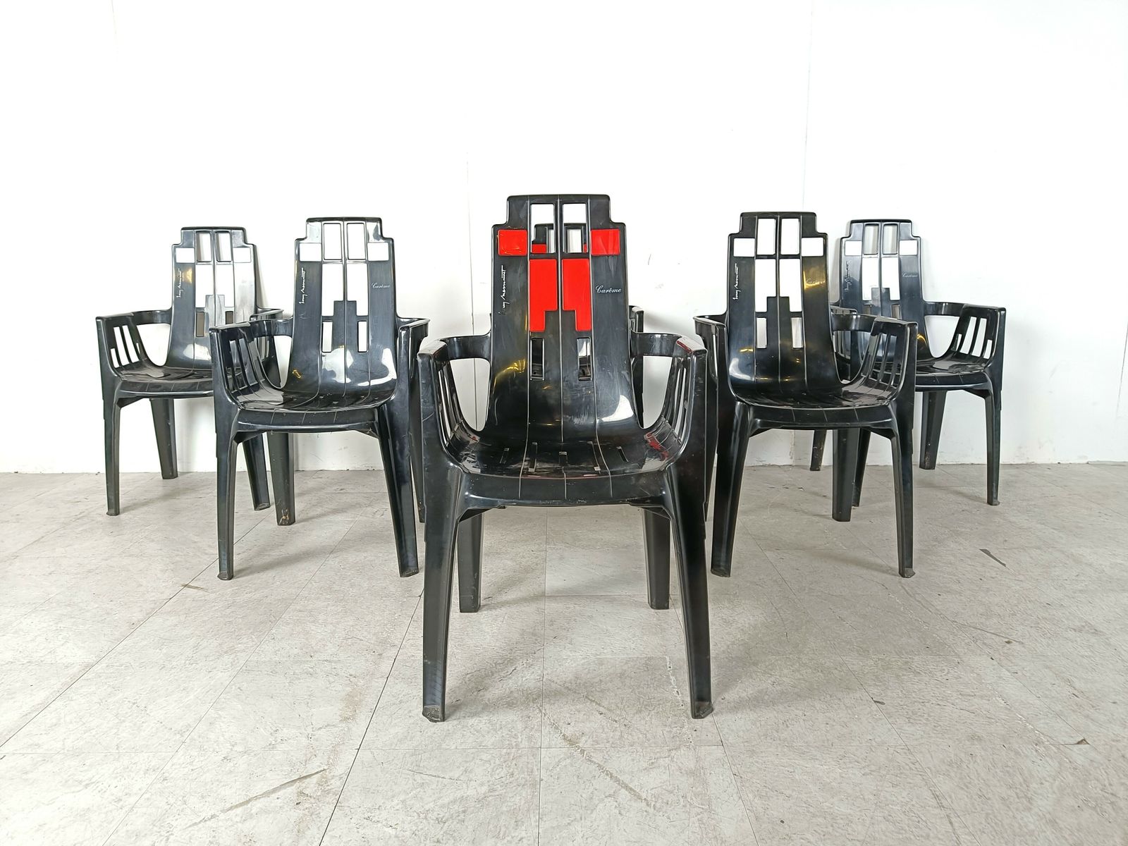 Boston Chairs By Pierre Paulin For Henry Massonnet, 1988, Set Of 6 photo 850.0