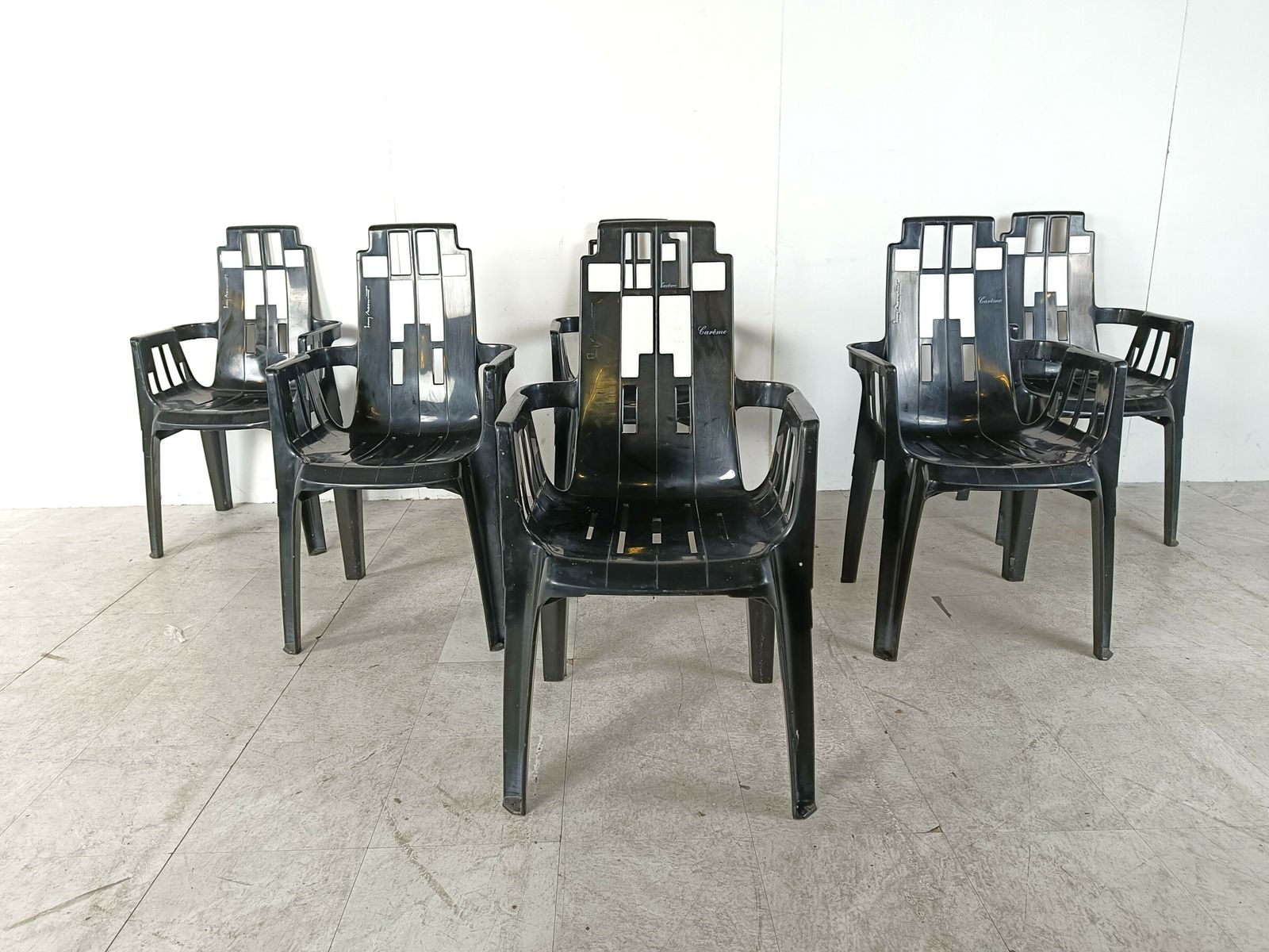 Boston Chairs By Pierre Paulin For Henry Massonnet, 1988, Set Of 6 photo for sale