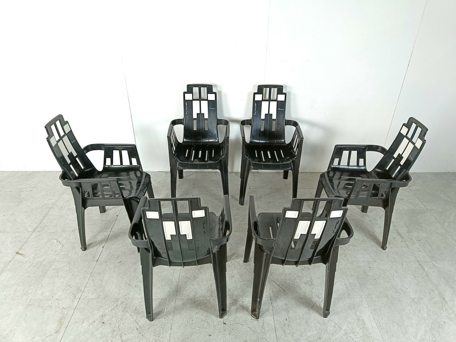 Boston Chairs By Pierre Paulin For Henry Massonnet, 1988, Set Of 6 photo buy