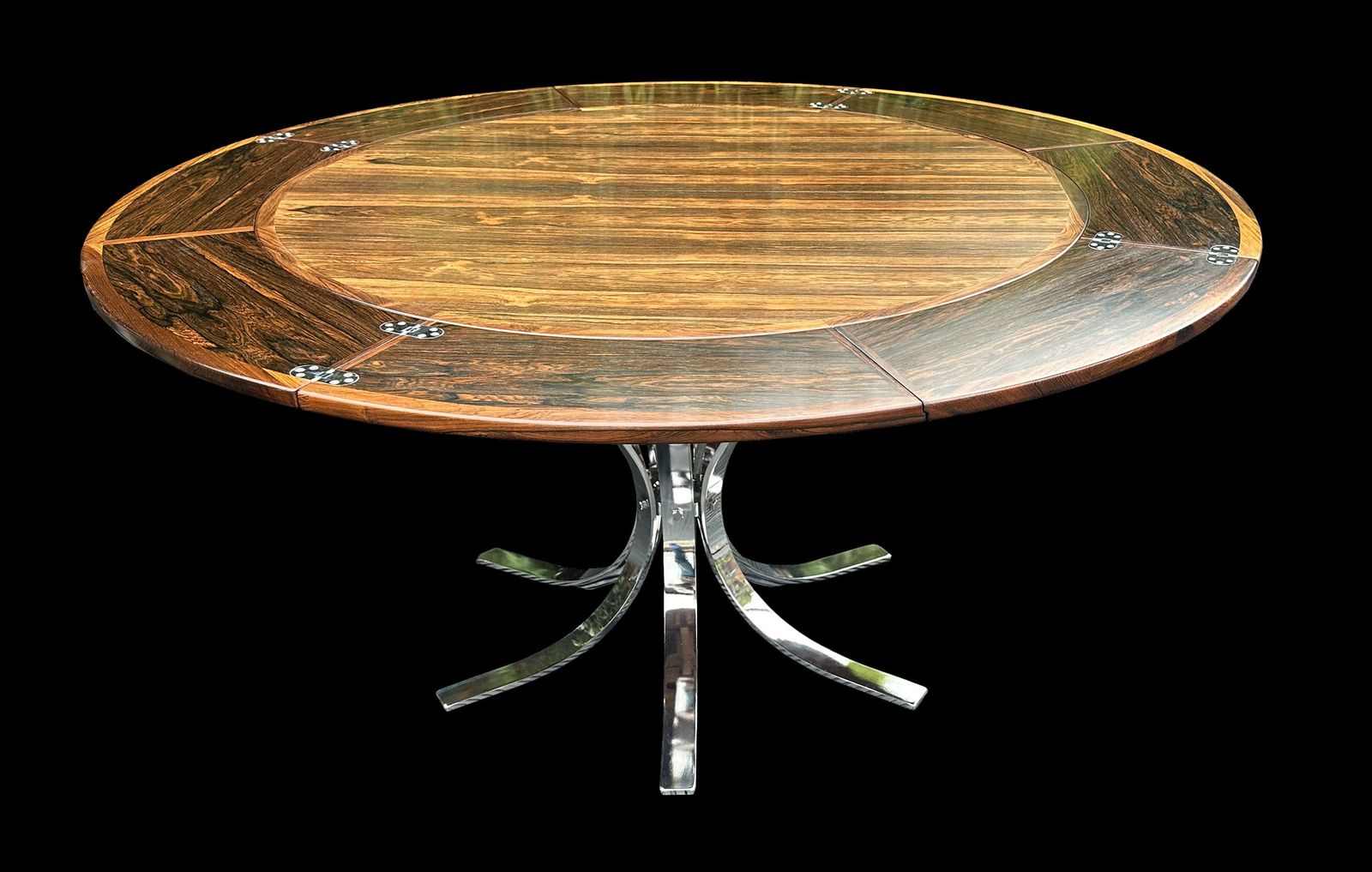 Santos Rosewood Flip Flap Or Lotus Dining Table By Dyrlund photo vinterior