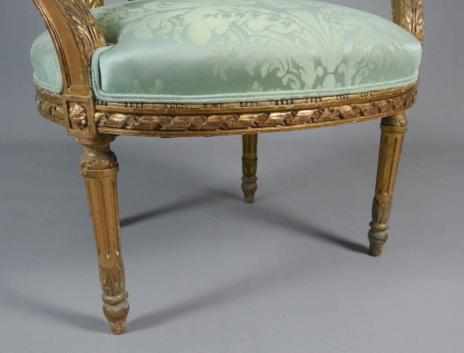 Fine Georgian Giltwood Arm Chair In The Manner Of Thomas Chippendale photo Furniture
