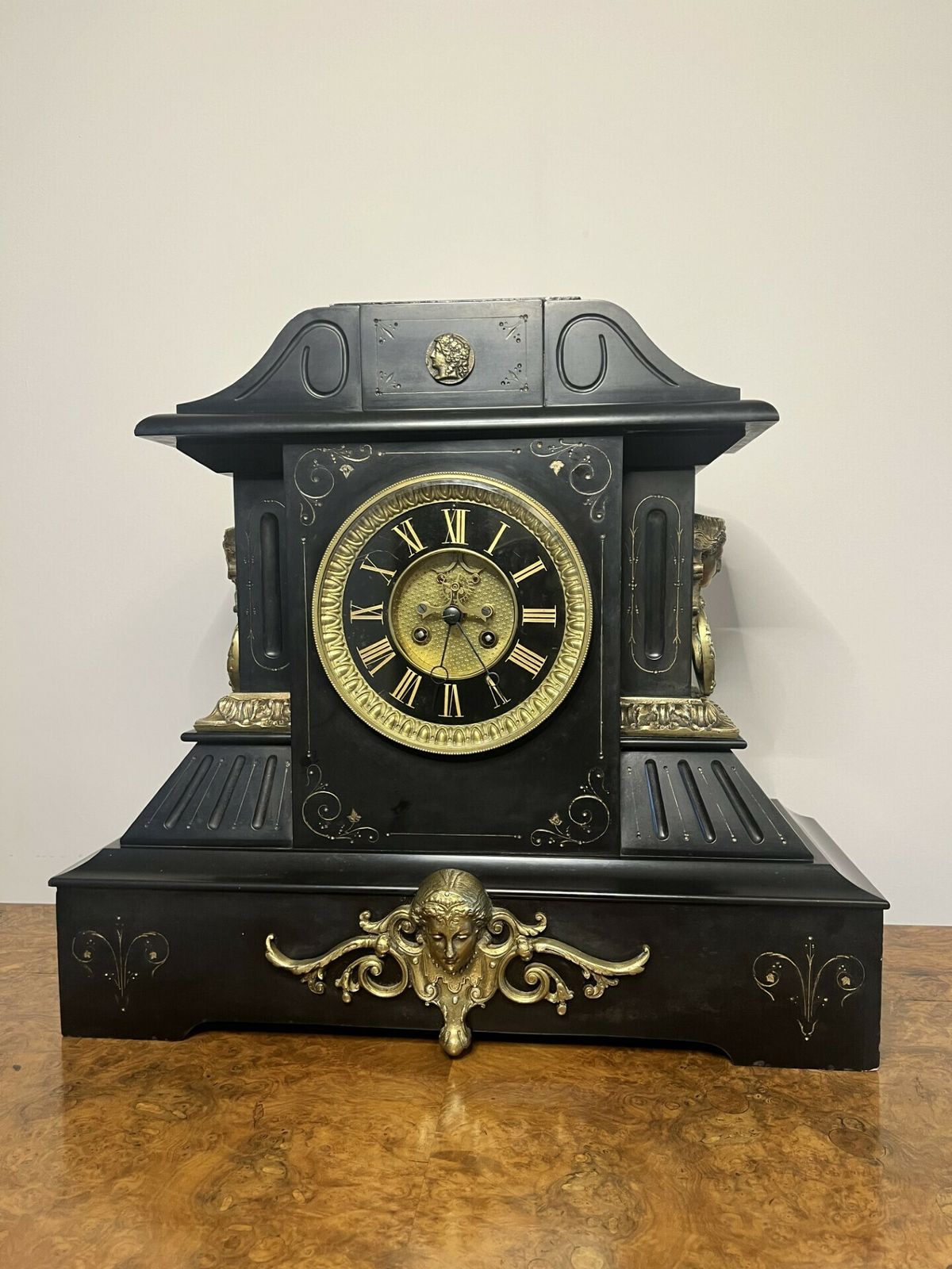 Outstanding Quality Large Victorian Marble Mantle Clock photo Home Decor