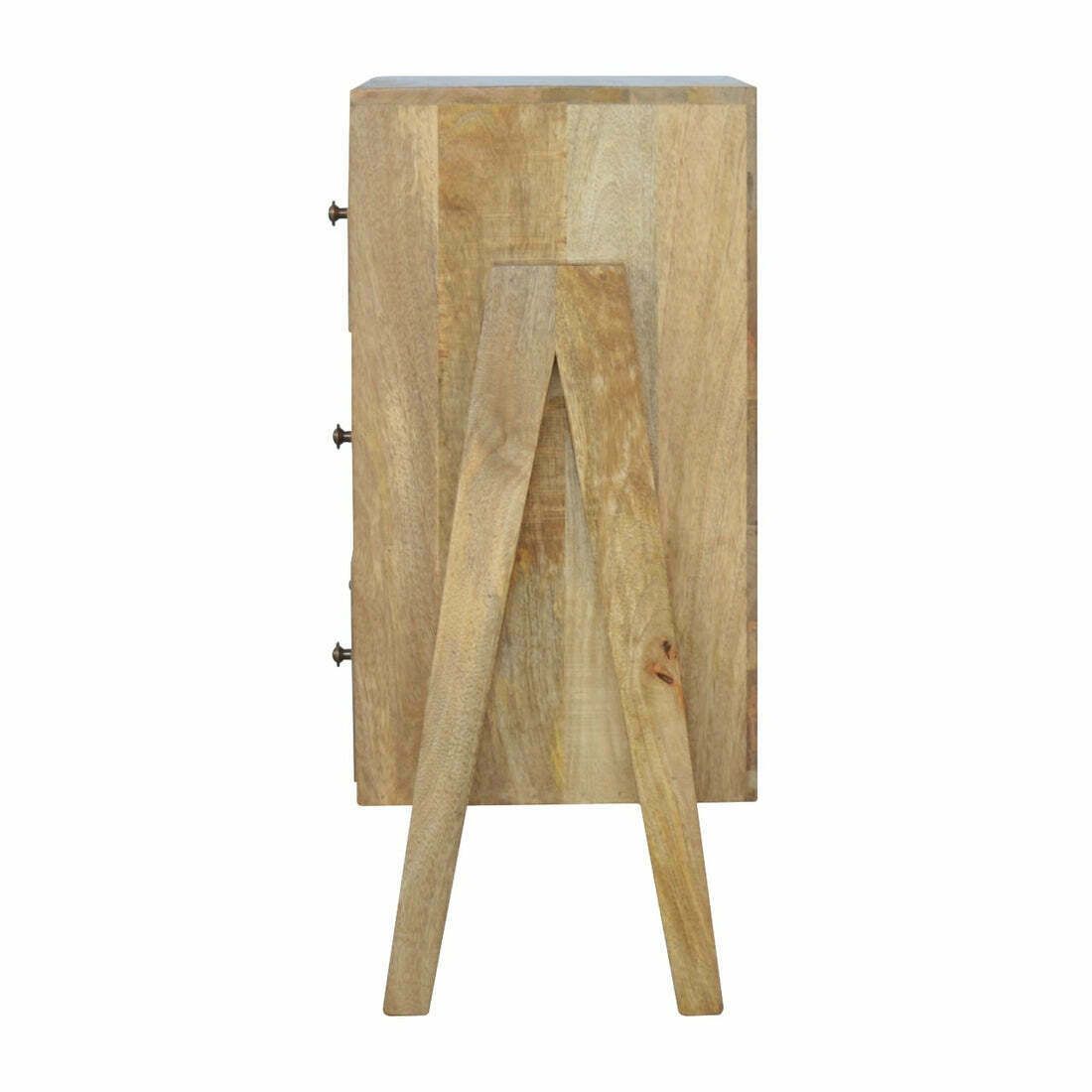 Mid Century Modern Style V Shaped Chest Of 3 Drawers photo buy