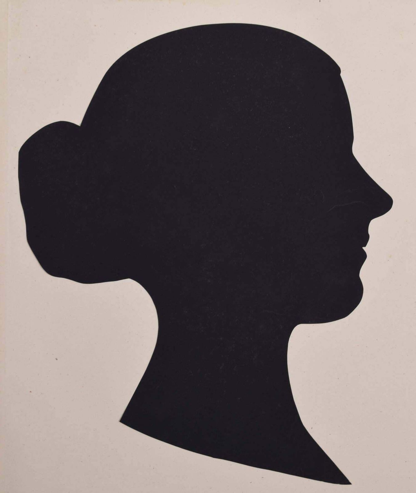 Nineteenth Century Silhouette Of A Lady III Circa 1870
