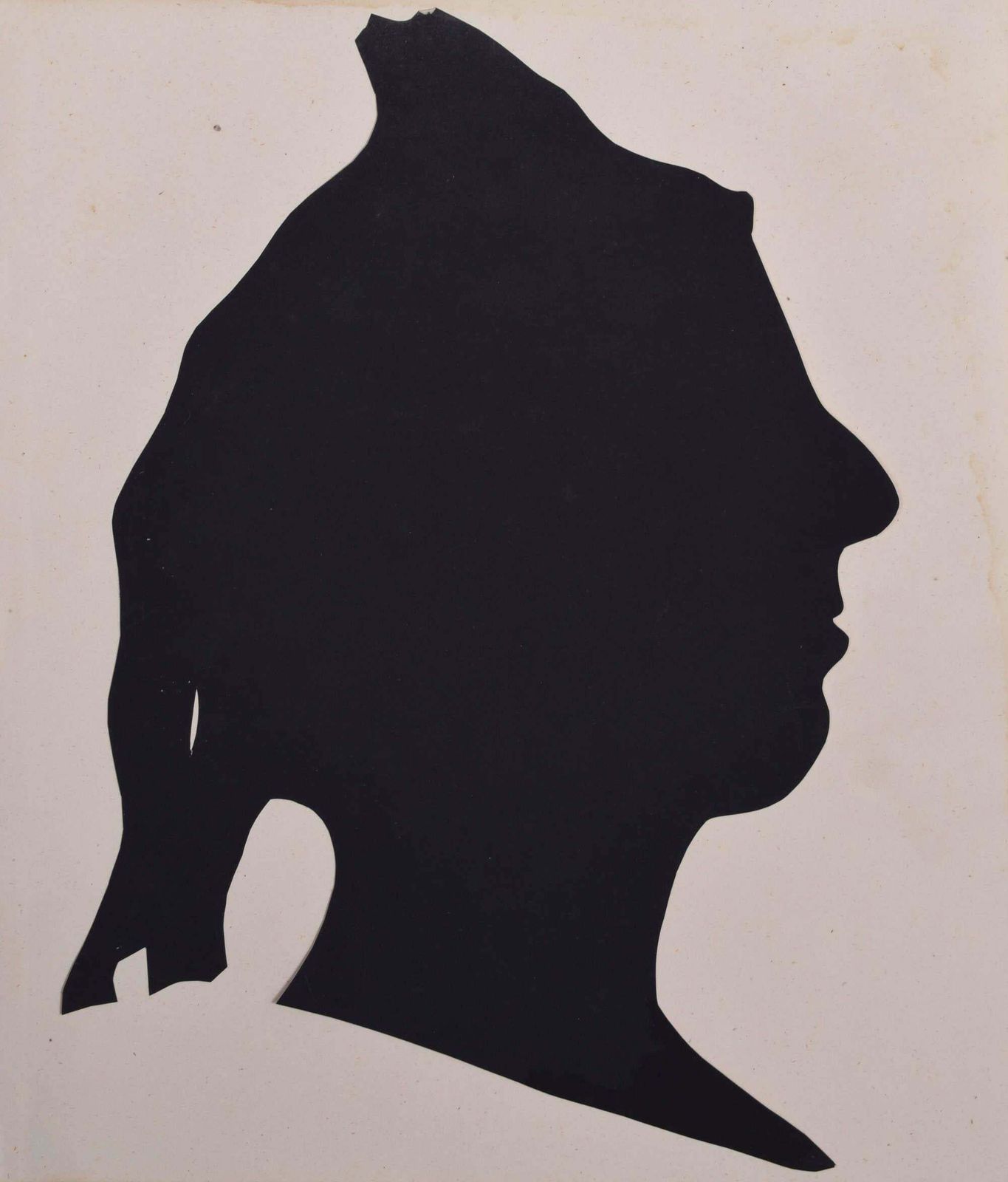 Nineteenth Century Silhouette Of A Lady II Circa 1870