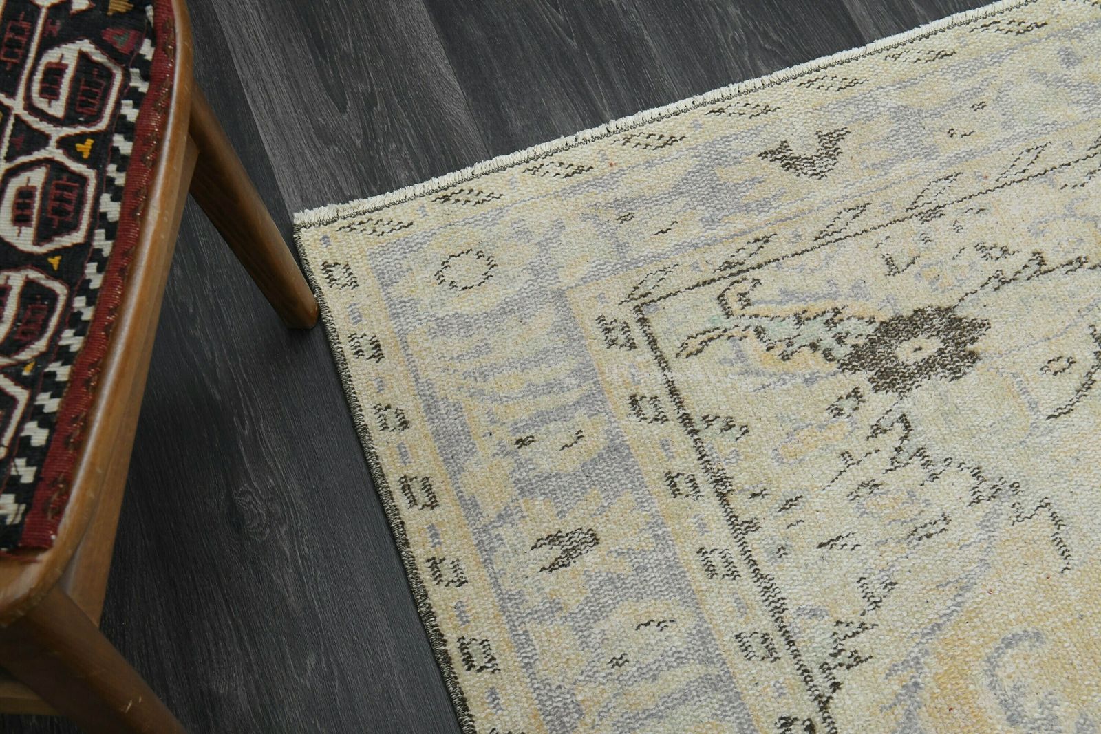 Turkish Rug Antique Rug Oushak Rug Home Decor Handmade Wool Rug Orange Blue Carpet Area Rug Neutral Rugs photo buy