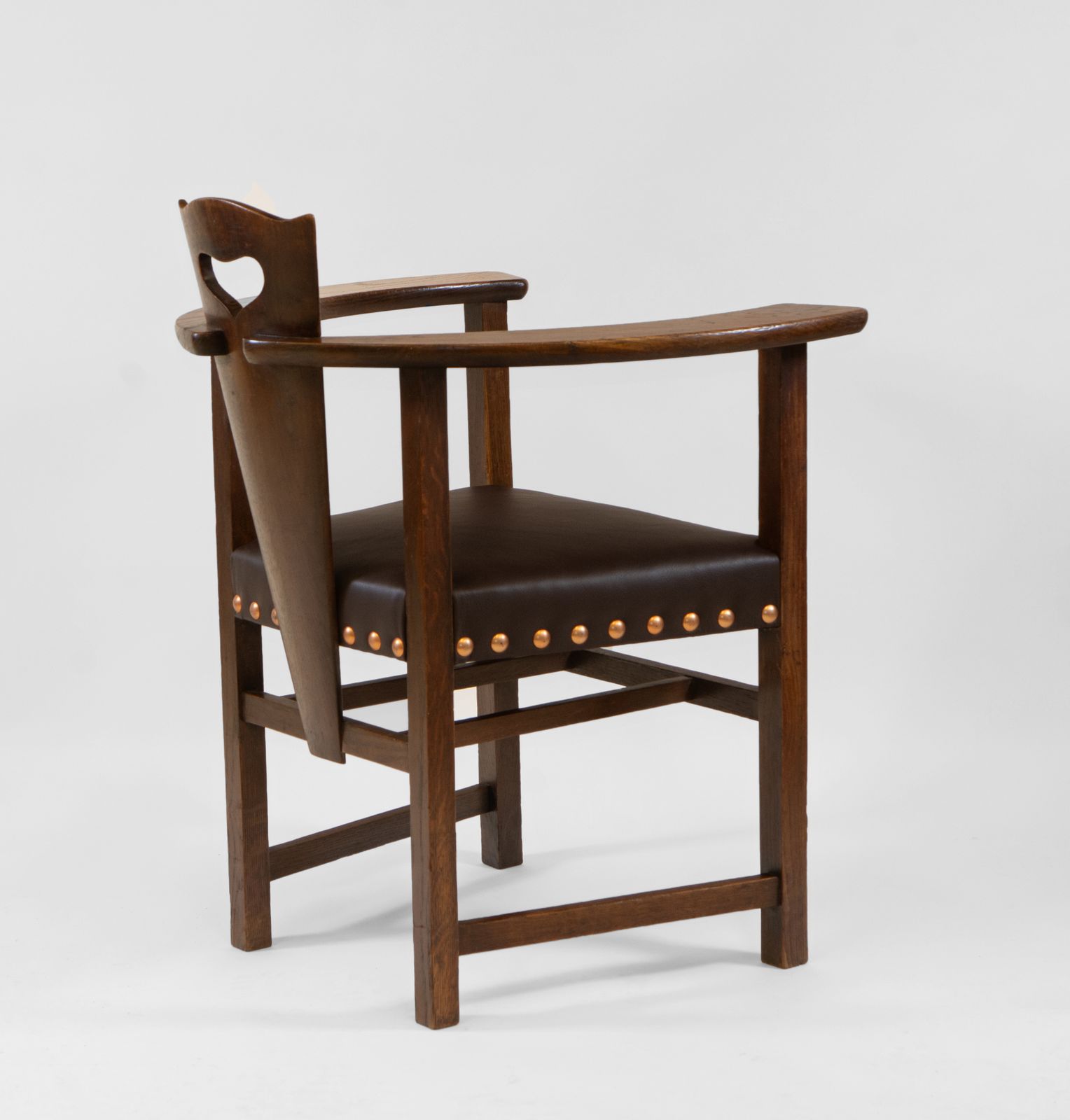 Glasgow School Oak Armchair George Walton Style 'Abingwood' Liberty & Co photo for sale