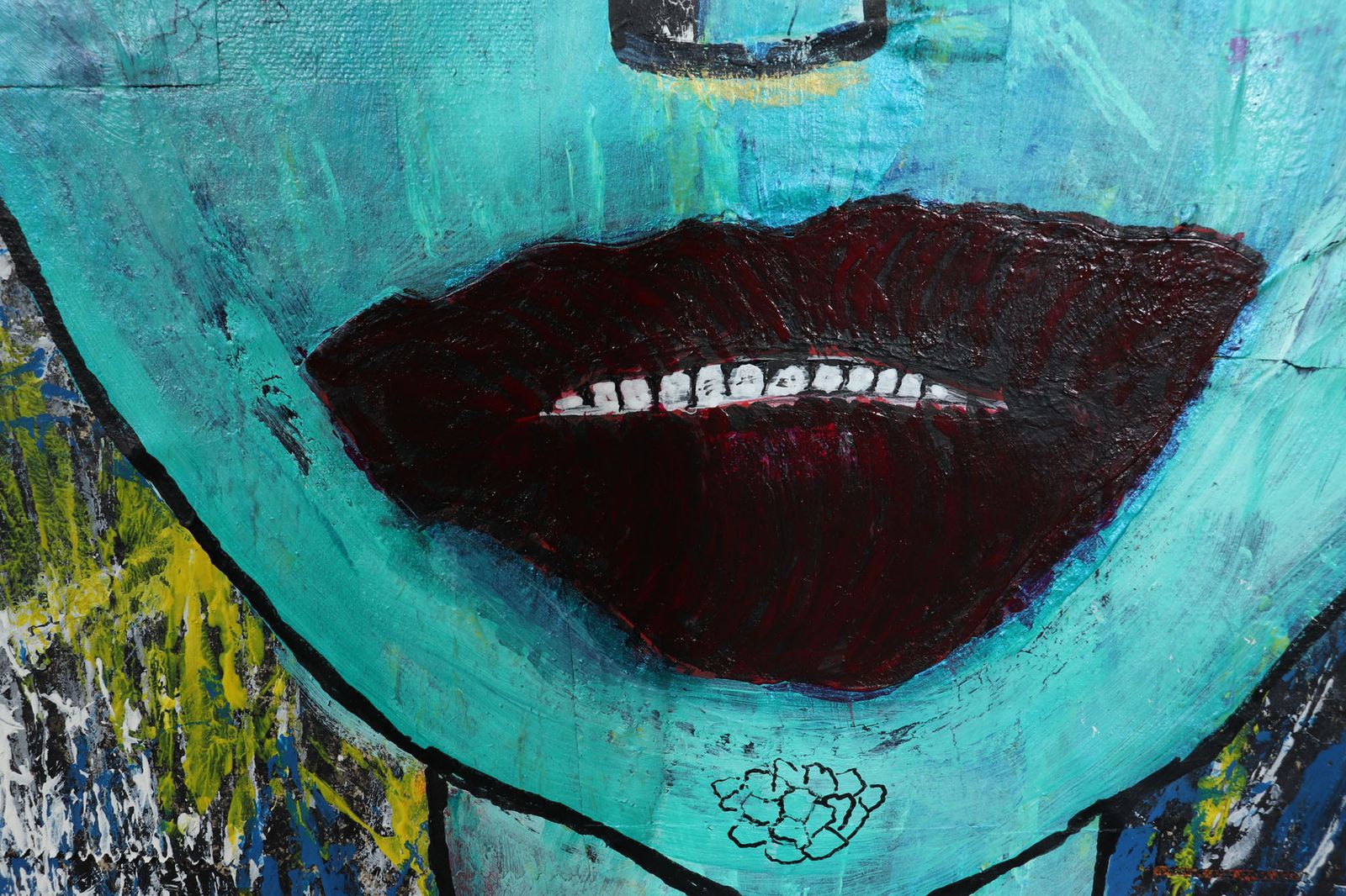 Locked Away Mixed Media On Canvass By Terry Thomas photo Art