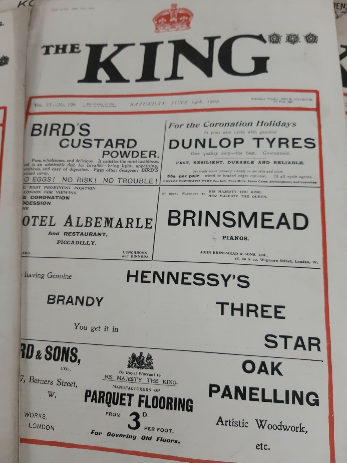 Edwardian Collection The King Magazine 1902 1903 photo vintage