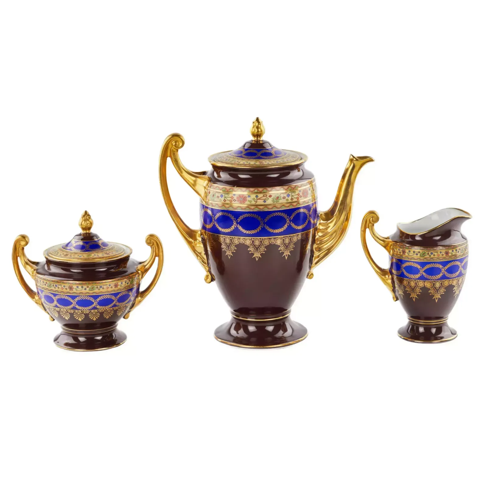Home Decor Coffee Service In The Empire Style With Scenes From The Life Of Napoleon. Friedrich Simon Carlsbad photo