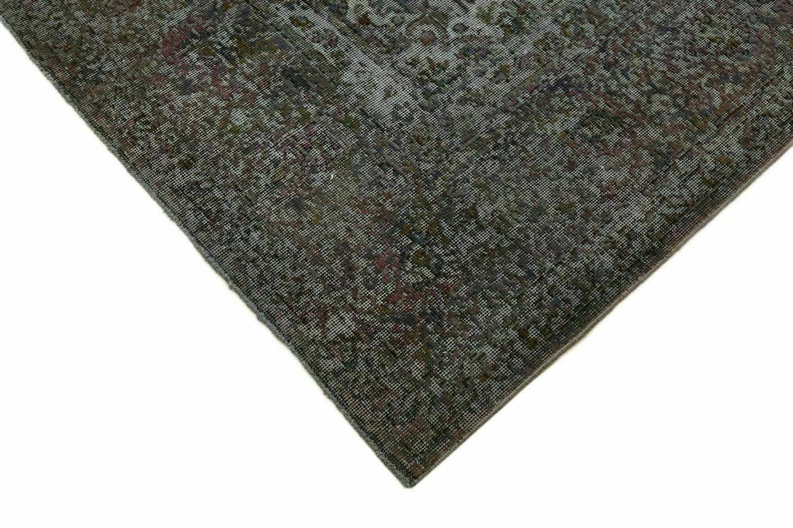 Handmade 1980's Grey Over Dyed Large Area Rug ( 384 X 298 Cm ) photo Textiles