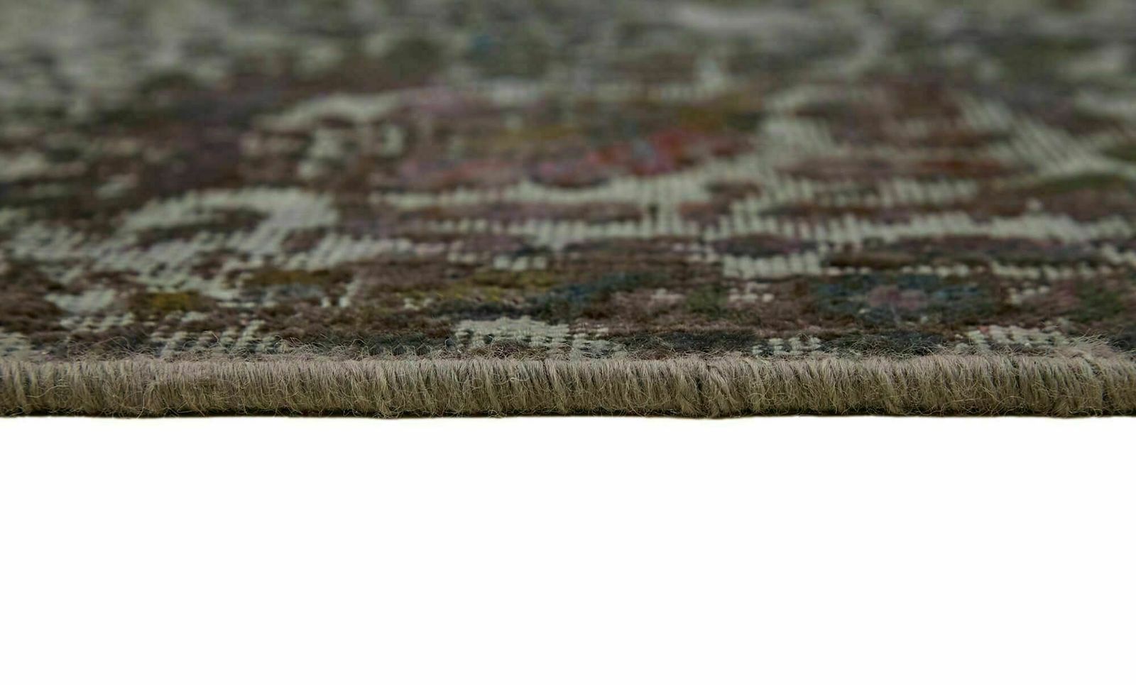 Handmade 1980's Grey Over Dyed Large Area Rug ( 384 X 298 Cm ) photo vintage