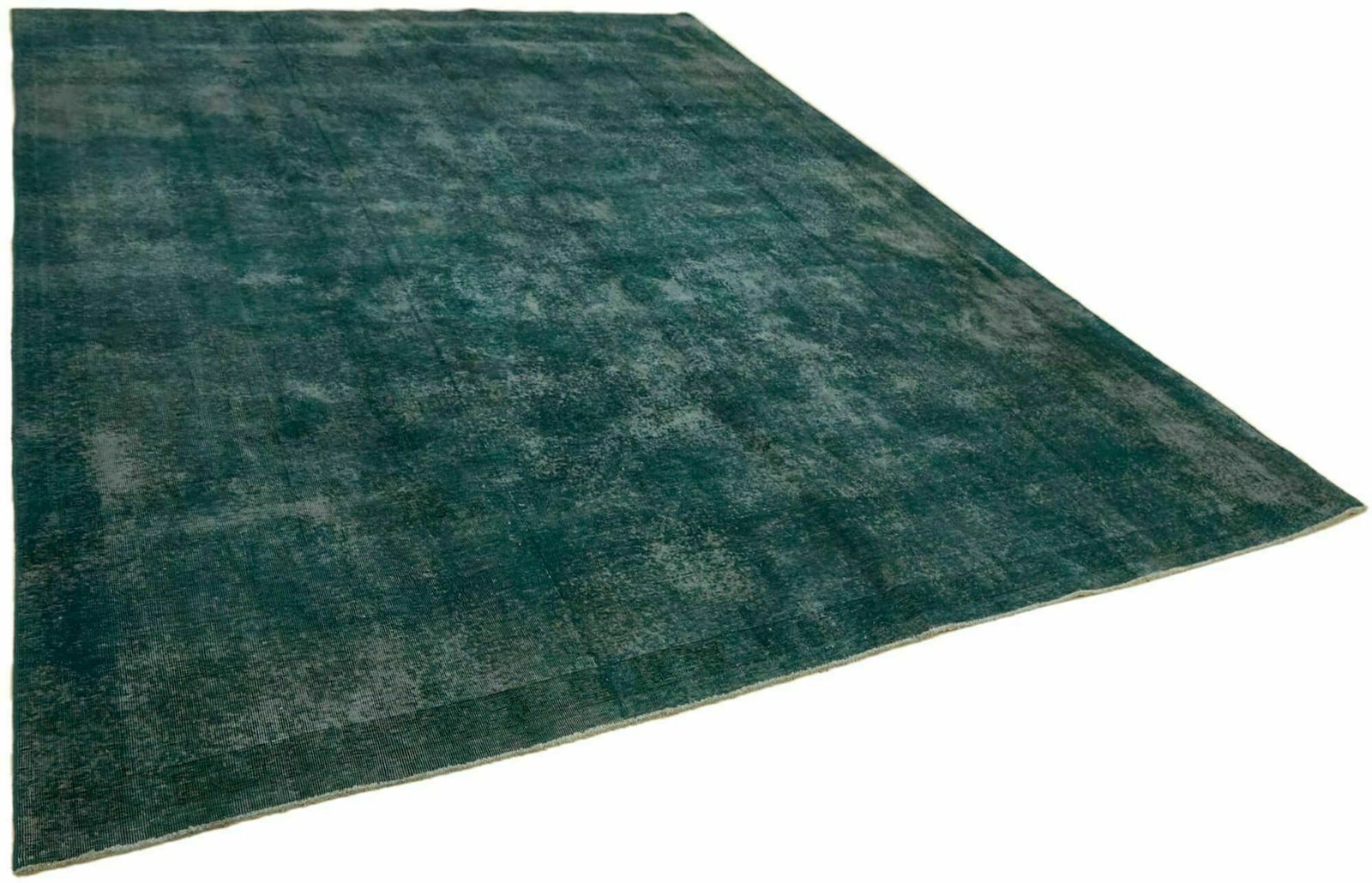 10x13 Turquoise Overdyed Large Area Rug photo furniture