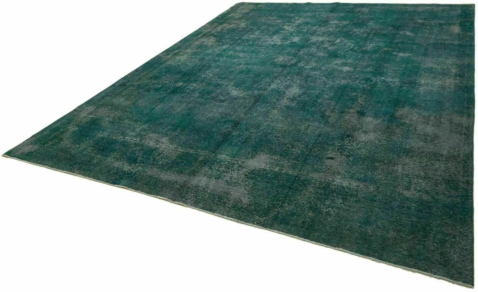 10x13 Turquoise Overdyed Large Area Rug photo for sale