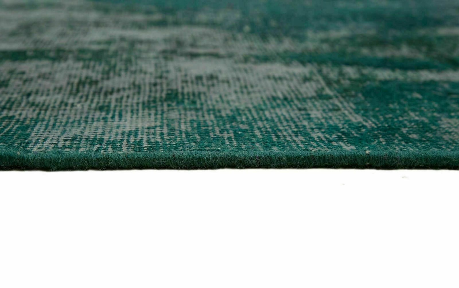10x13 Turquoise Overdyed Large Area Rug photo vintage