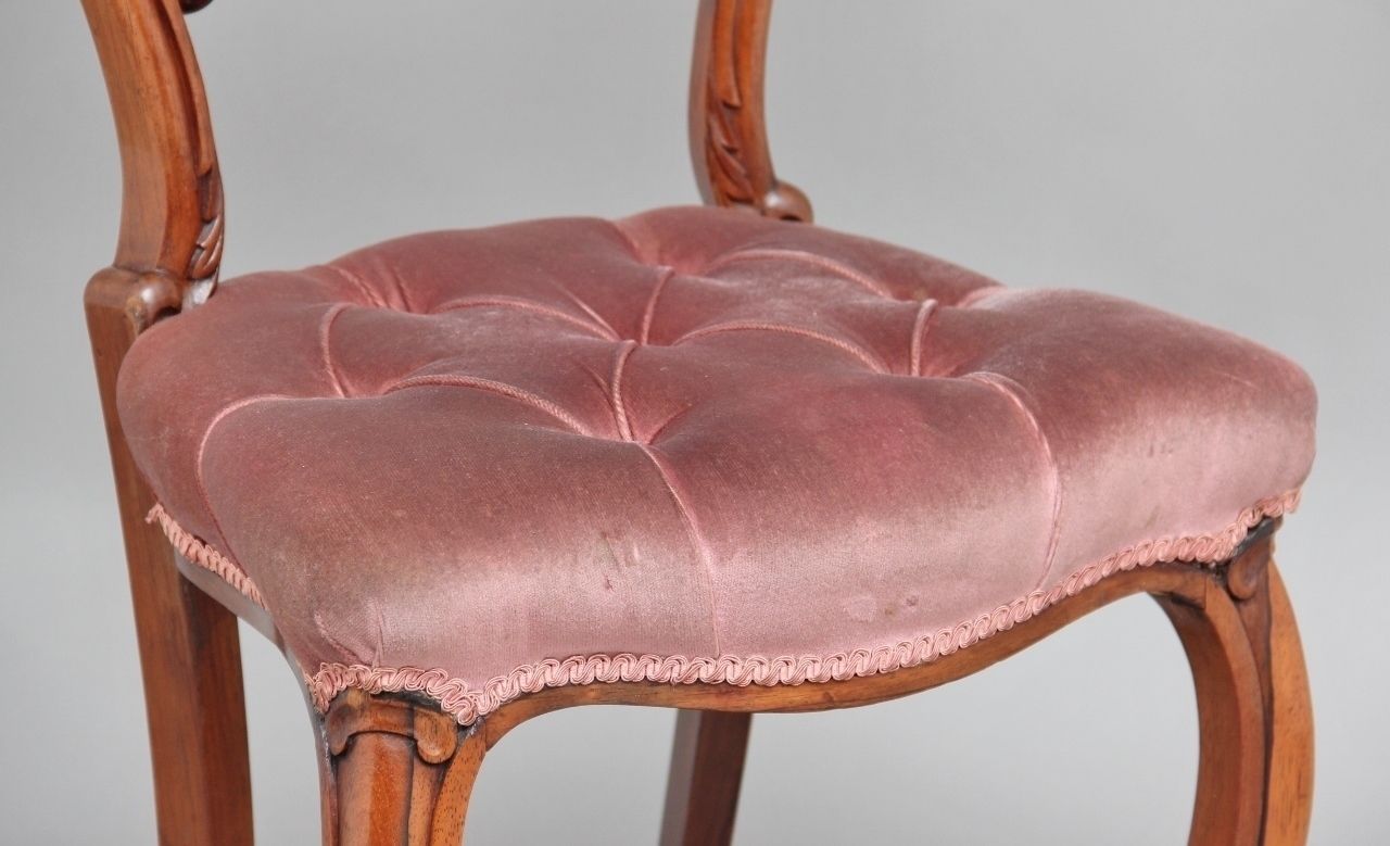Furniture A Set Of Six 19th Century Rosewood Dining Chairs photo