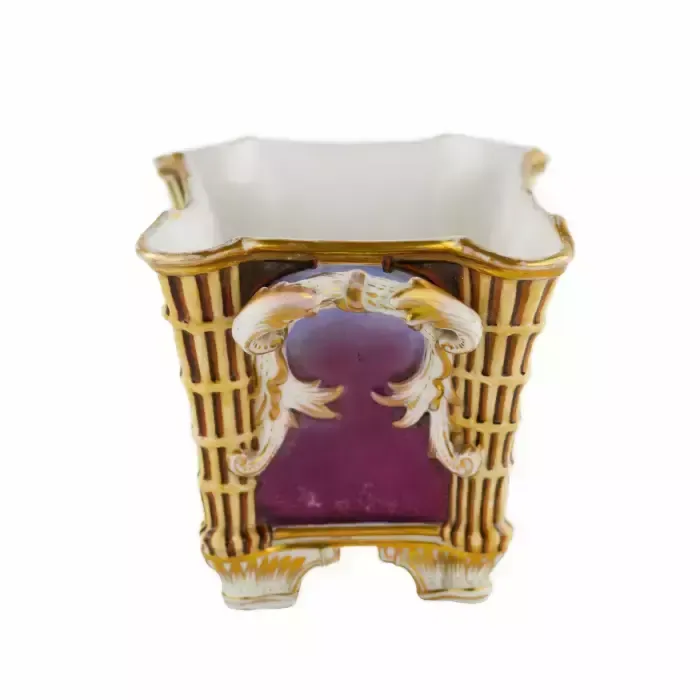 Porcelain Flowerpot From The Miklashevsky Factory. Russia Mid 19th Century. photo buy