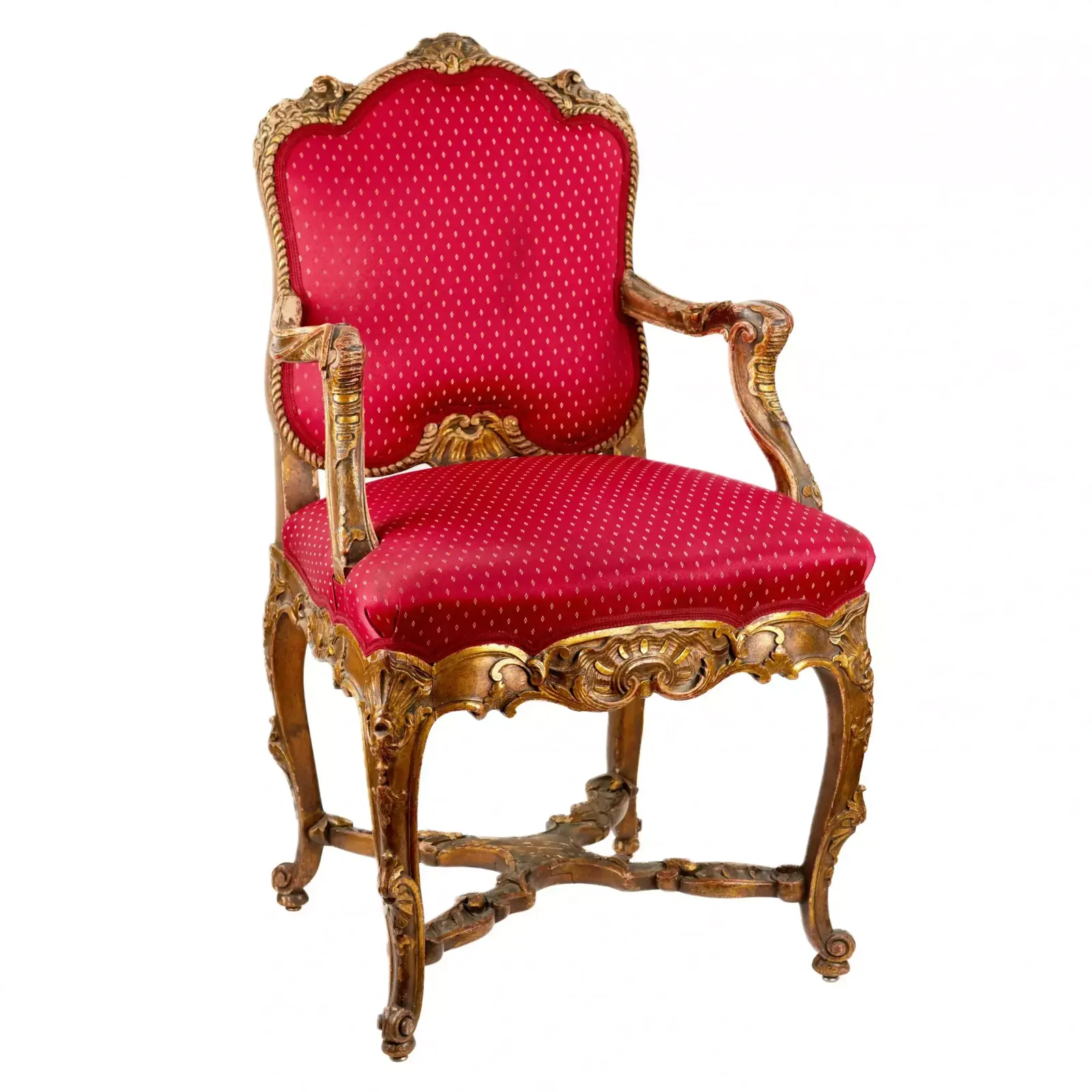 Magnificent, Carved Chair In The Rococo Style Of The 19th 20th Centuries. photo furniture
