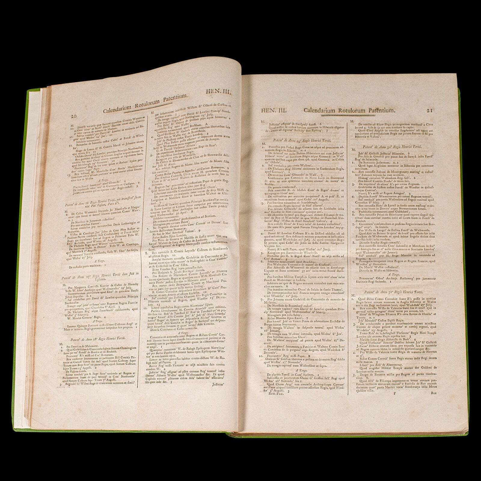 Large Antique Reference Book, Parliamentary Record, Latin Language, Georgian photo vinterior