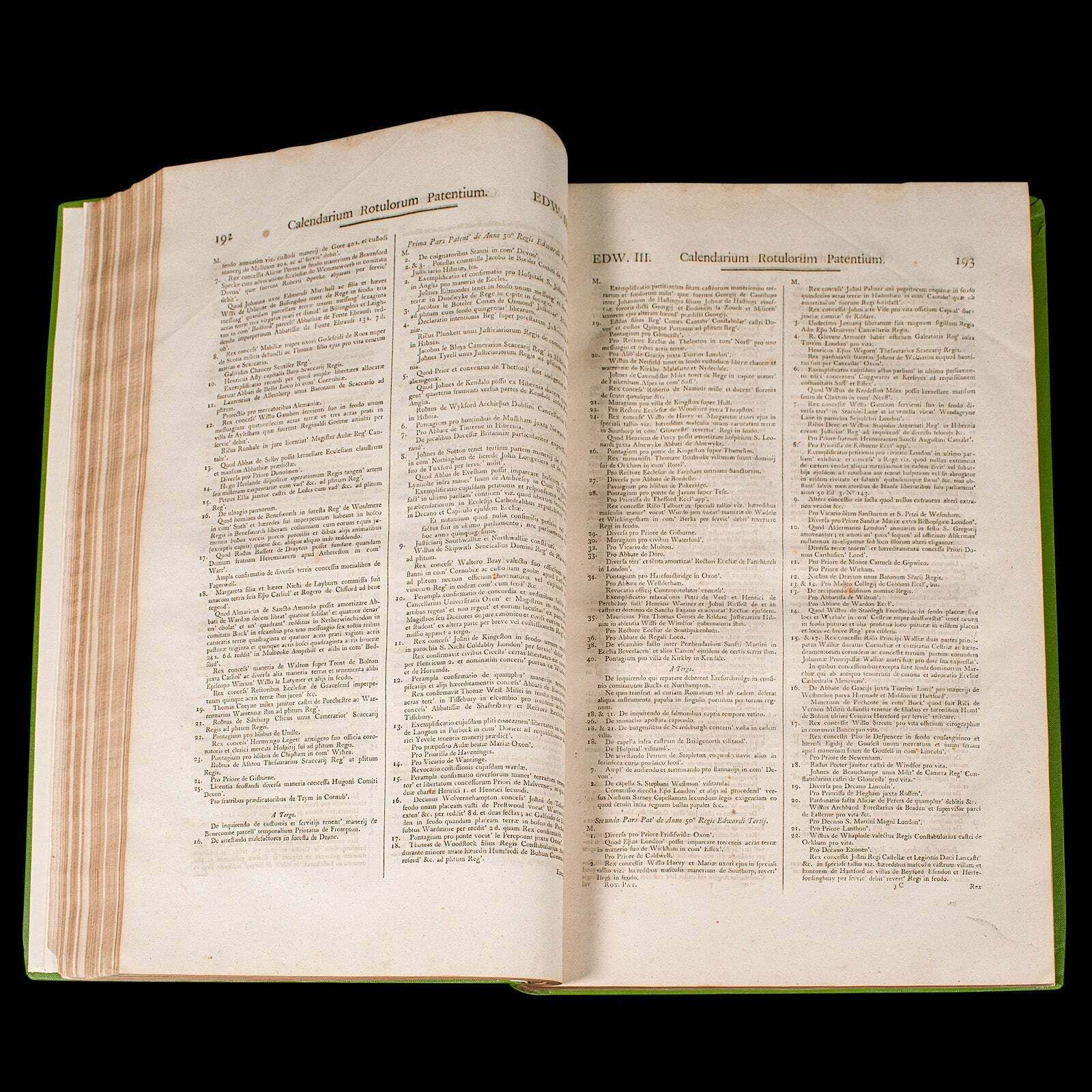 photo furniture Large Antique Reference Book, Parliamentary Record, Latin Language, Georgian