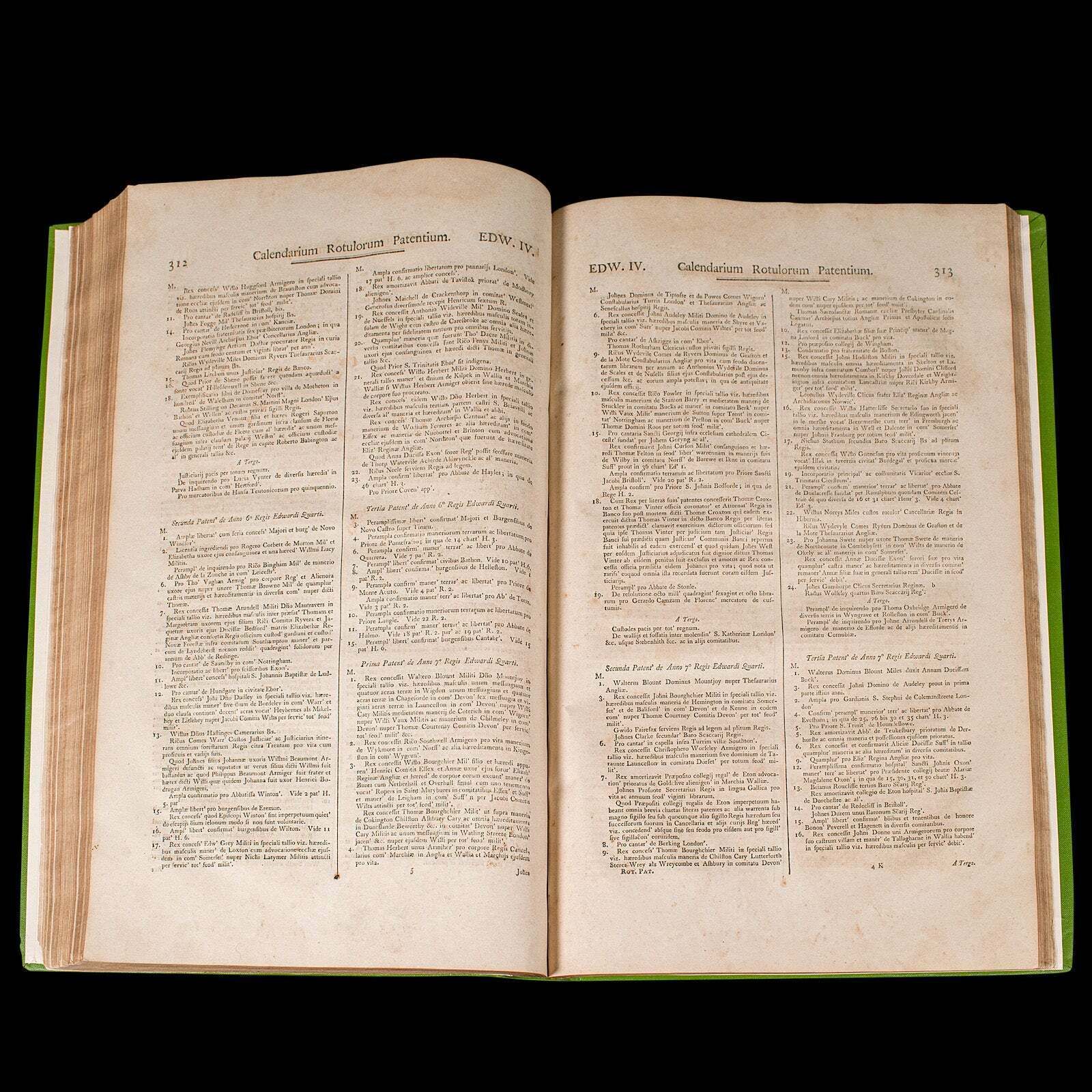 Home Decor Large Antique Reference Book, Parliamentary Record, Latin Language, Georgian photo