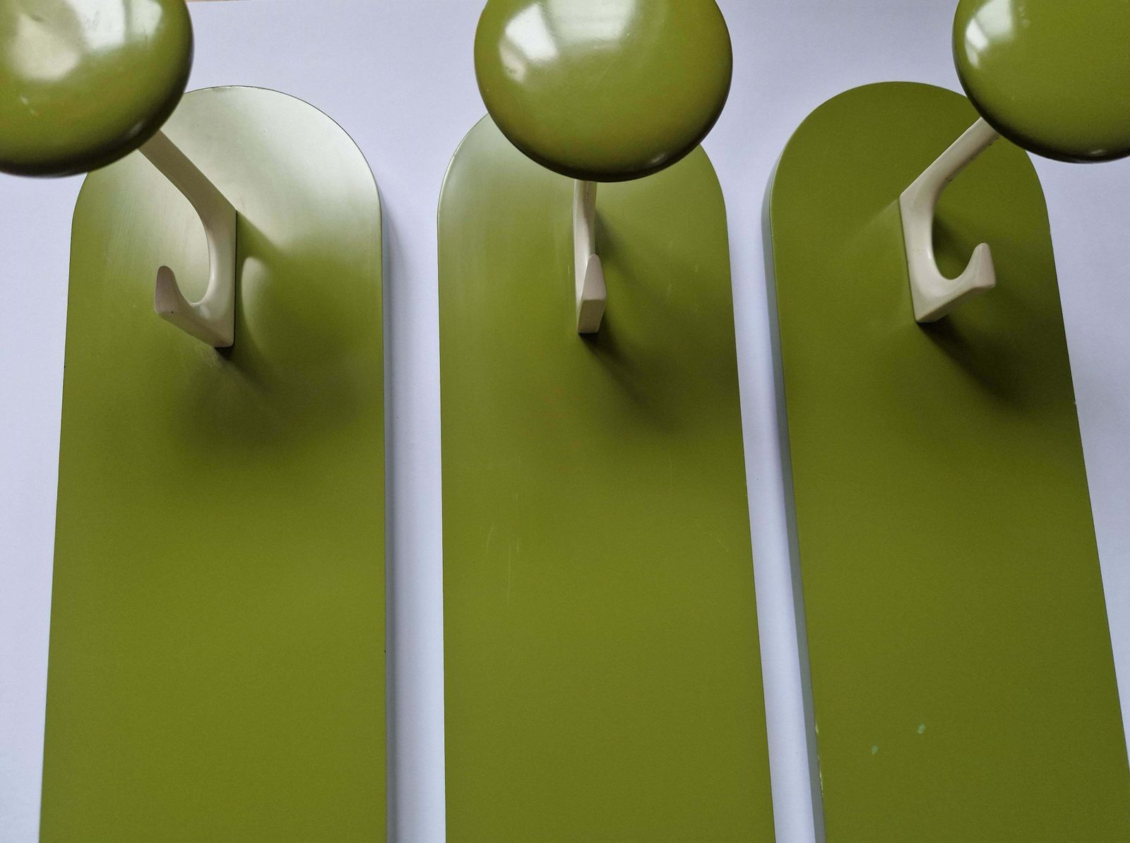Set Of Three Midcentury Wall Racks Or Coat Hooks Schönbuch, Germany, 1970s photo for sale