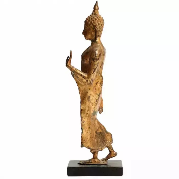 Figure Of The Walking Buddha. 19th Century photo for sale