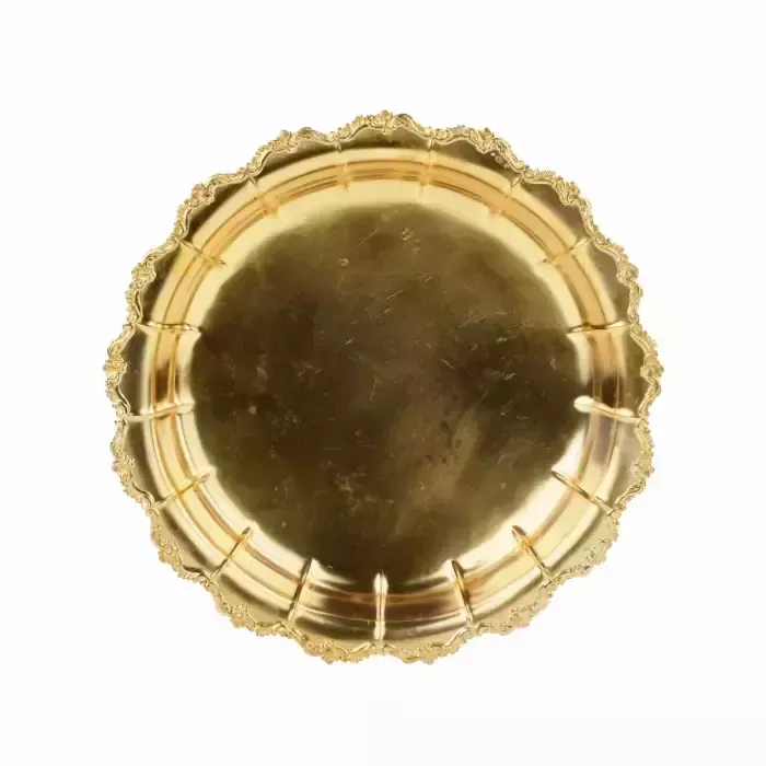 Silver And Gilded Dish On Three Legs, In The Style Of Historicism. Latvia 1930s. photo Home Decor
