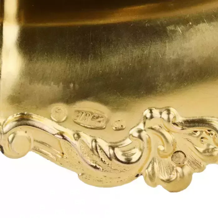 Silver And Gilded Dish On Three Legs, In The Style Of Historicism. Latvia 1930s. photo vinterior