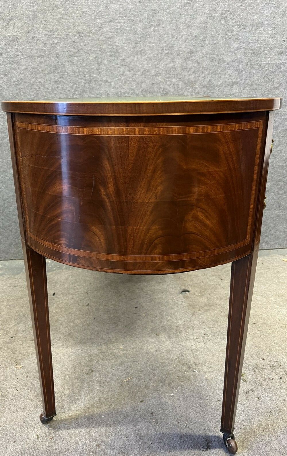 Edwardian Kidney Shaped & Inlaid Desk photo vinterior