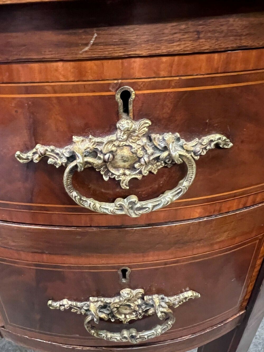 photo for sale Edwardian Kidney Shaped & Inlaid Desk