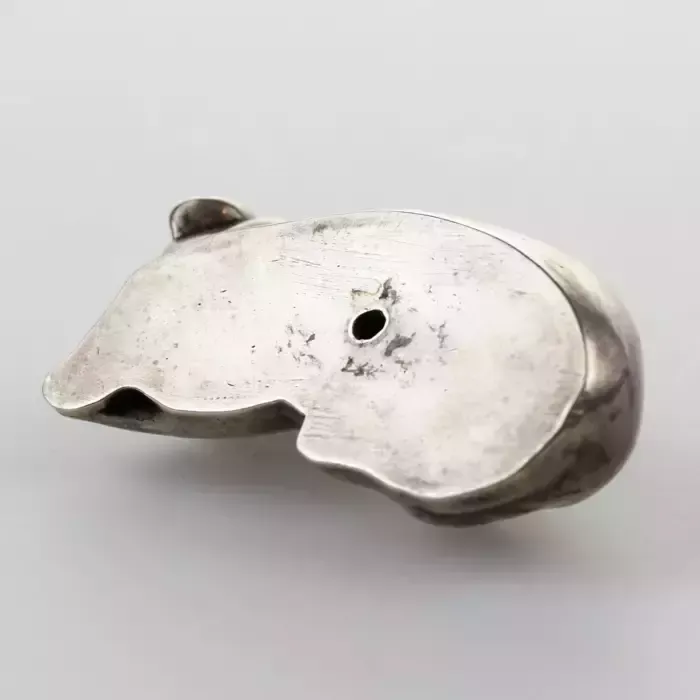 Silver Dog In The Faberge Style, Russia 1920 Century photo for sale