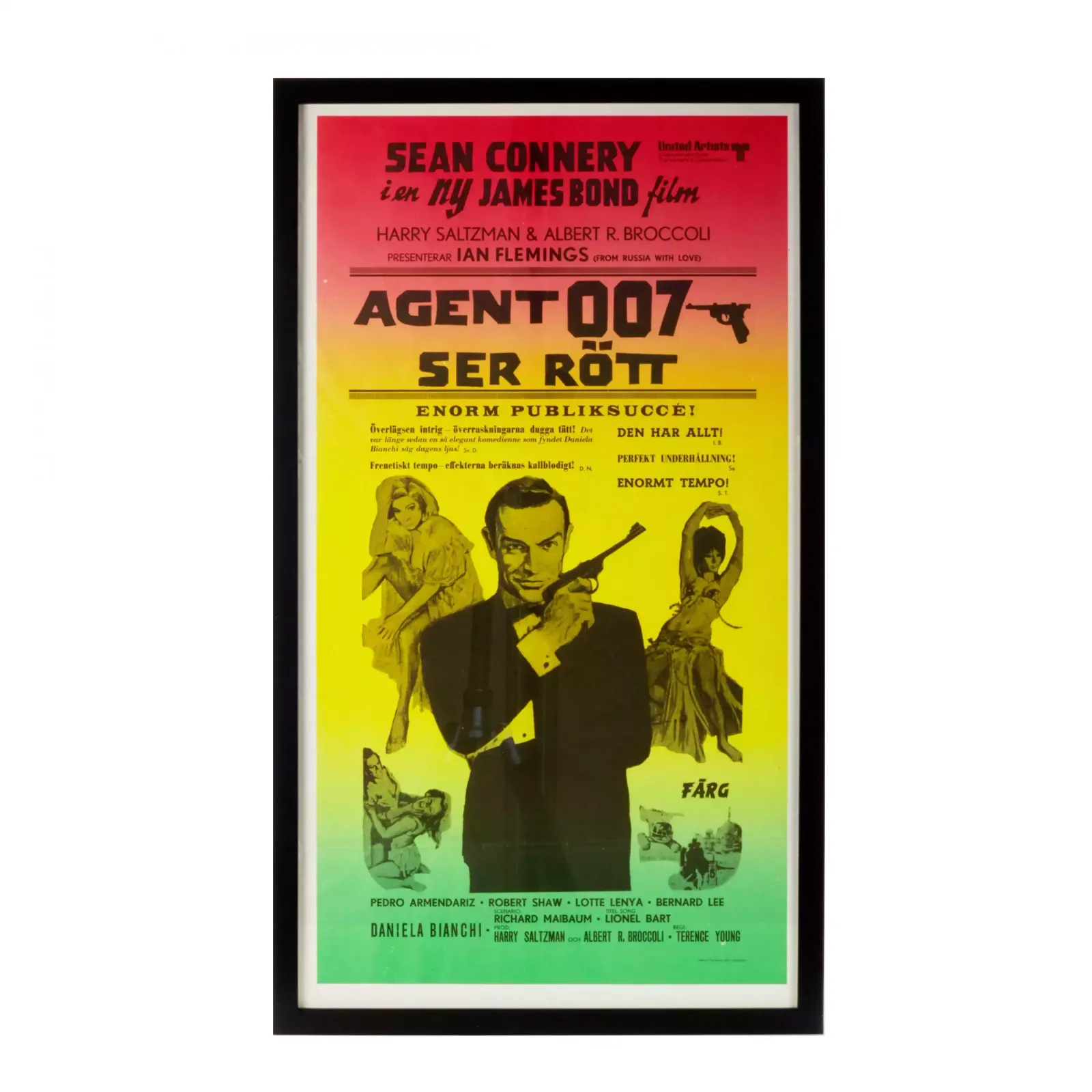 Collection Of Posters For James Bond Films. 1970s
