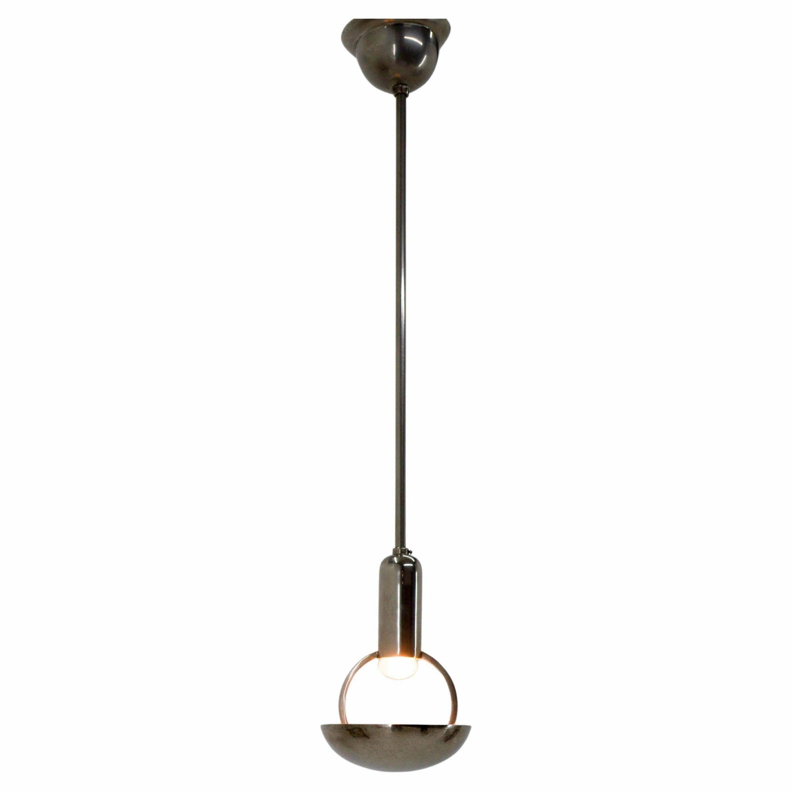 Rare Bauhaus / Functionalist Pendant, 1930s, Restored