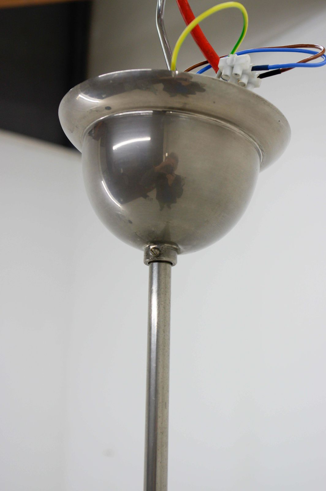 582.0 Rare Bauhaus / Functionalist Pendant, 1930s, Restored photo