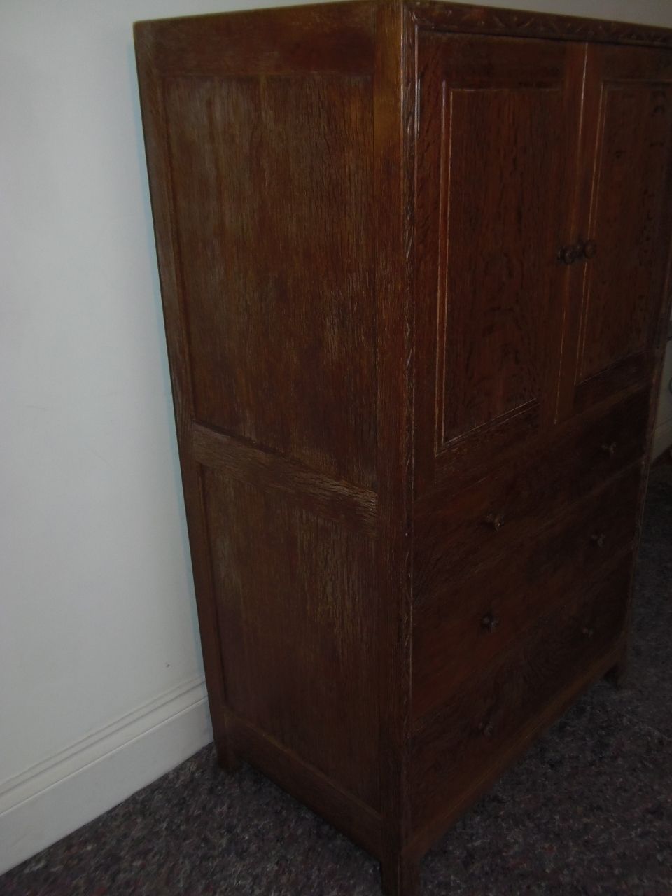 photo vintage Heals Tallboy ., 1930s, Oak, Vintage