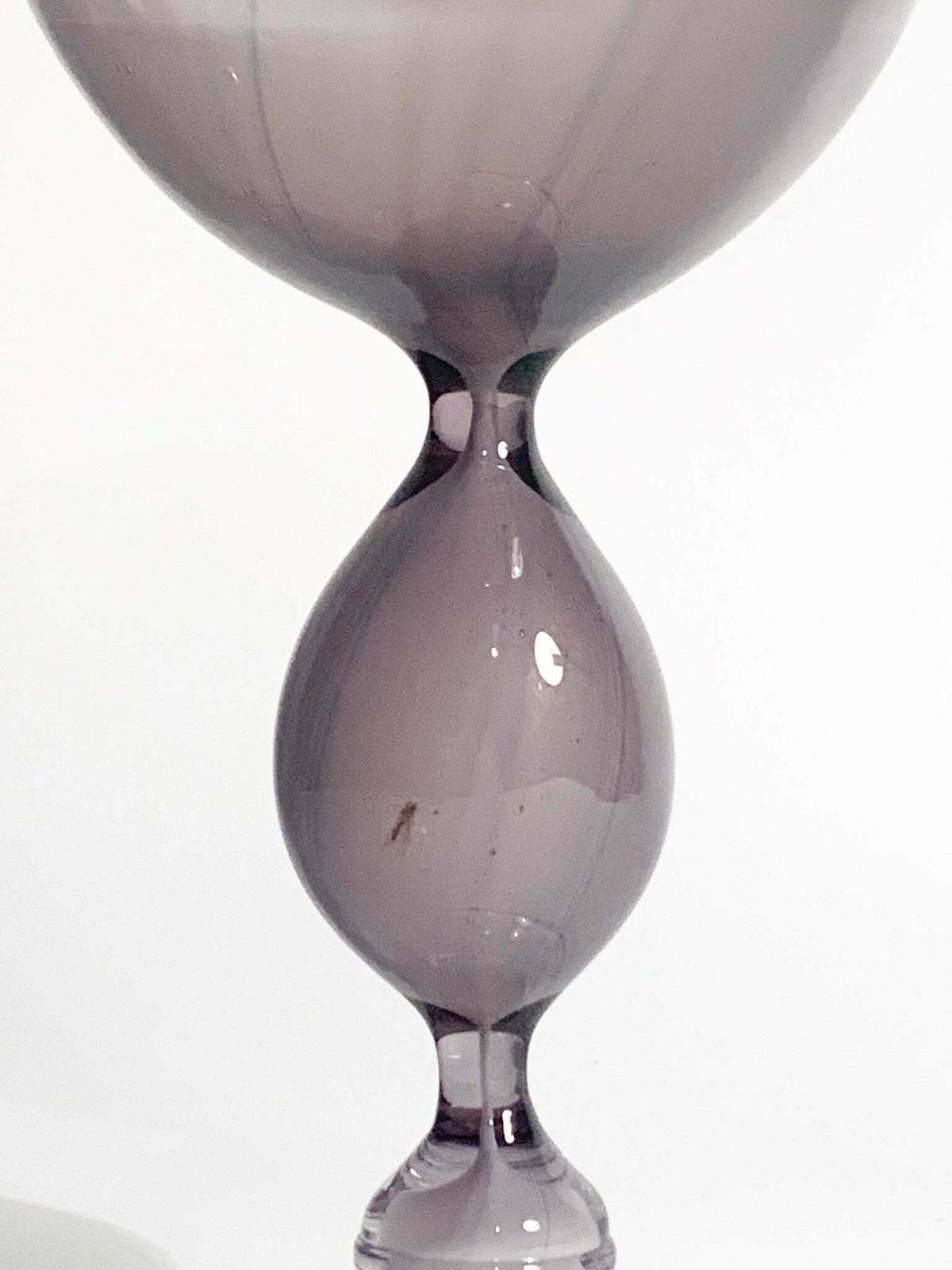 Purple Hourglass Shaped Blown Glass Goblet By Kosta Edenfalk From The 1990s photo furniture