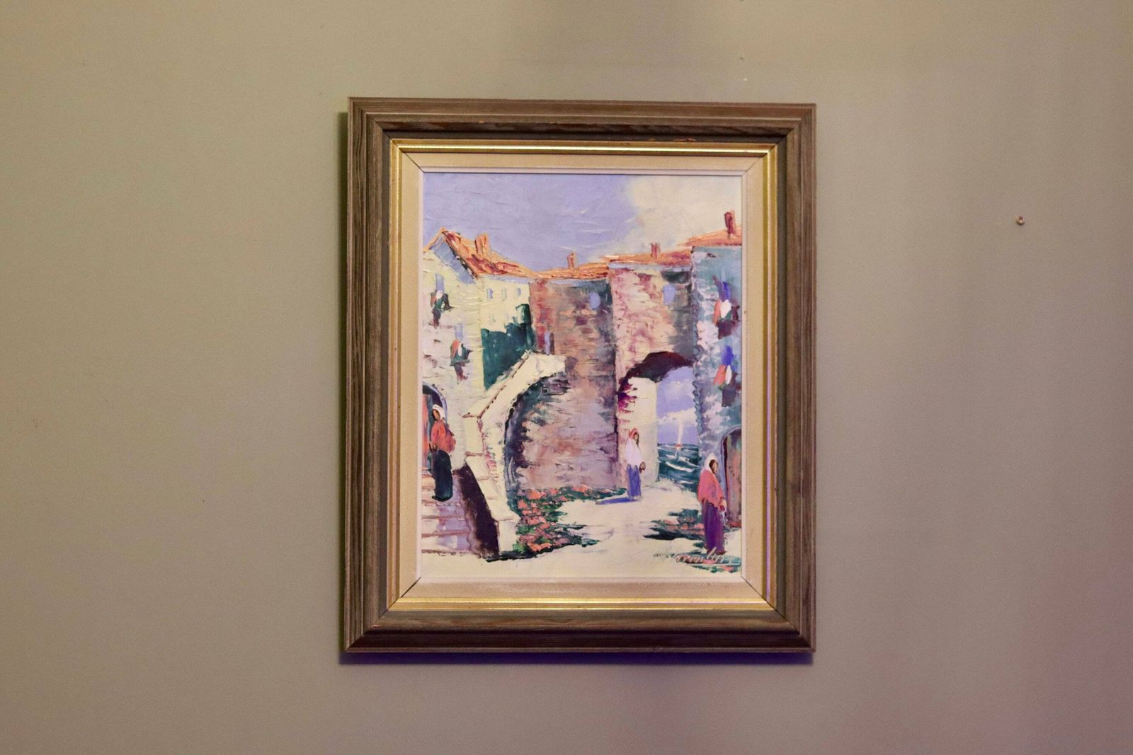 Swedish Modernist Oil Painting By Charles Schölander Circa 1950