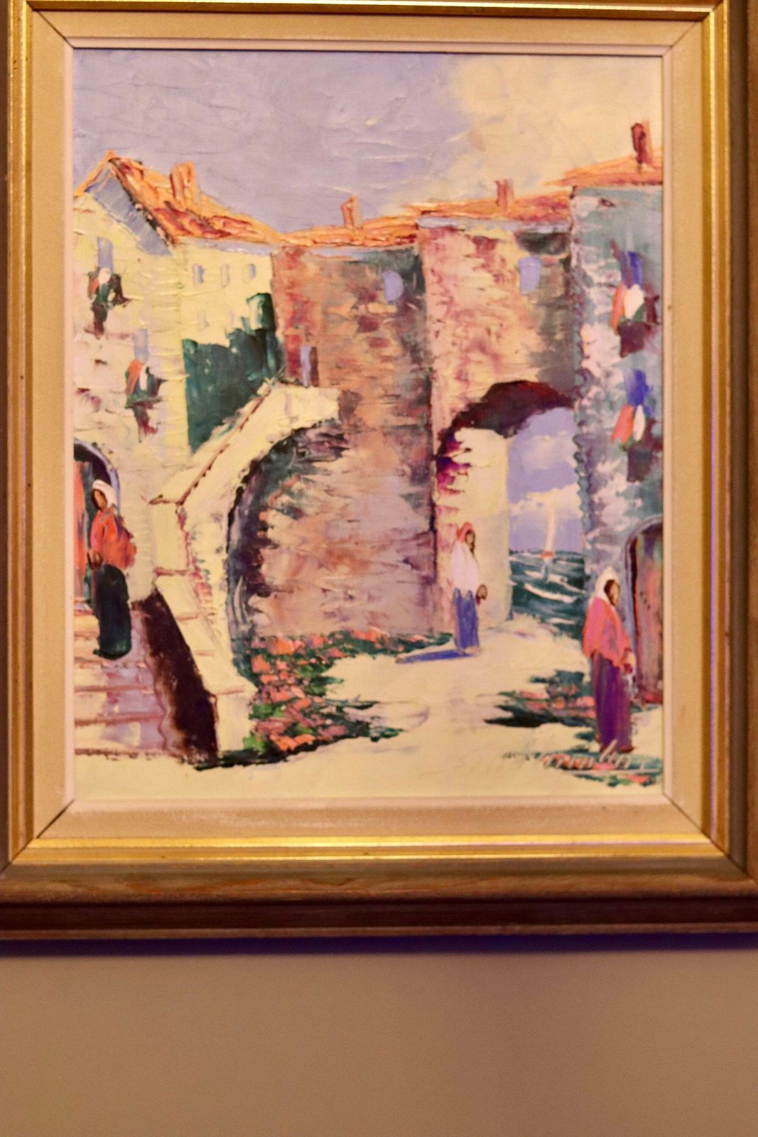 Swedish Modernist Oil Painting By Charles Schölander Circa 1950 photo buy