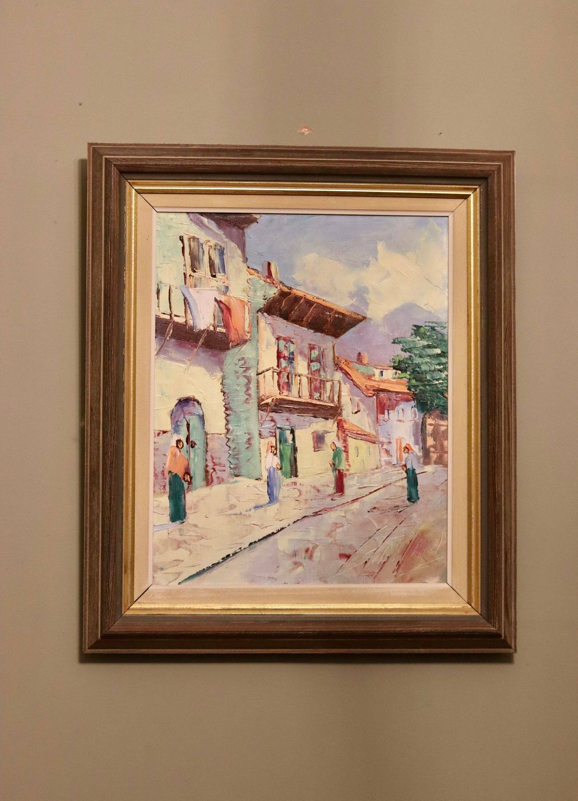 Swedish Modernist Oil Painting By Charles Schölander Circa 1950