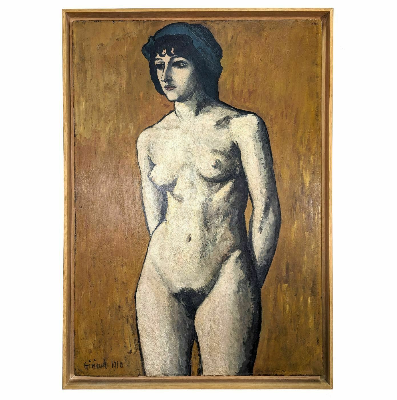 Portrait Of A Nude Woman By Pierre Paul Girieud Dated 1910