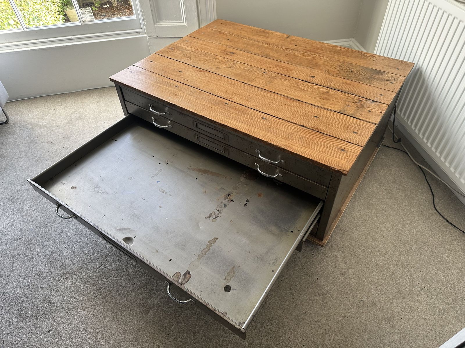 Vintage Chest Of Drawers From Old Cinema photo for sale