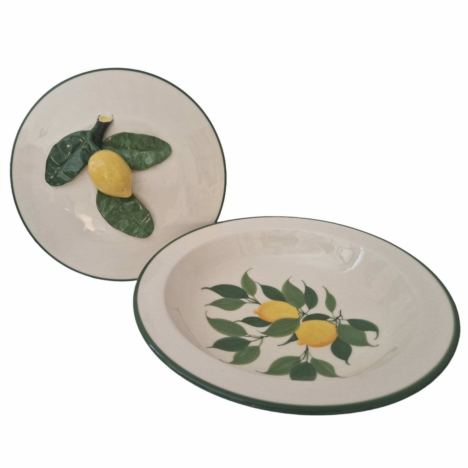 Mid Century Menton Lemon Soup Tureen By Perret Gentil, French Majolica Casserole Dish, Trompe L'oeil Kitchen Decor