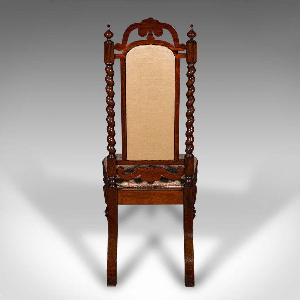 Antique Morning Room Chair, English, Silk Cotton, Side Seat, William IV, C.1835 photo 1295.0