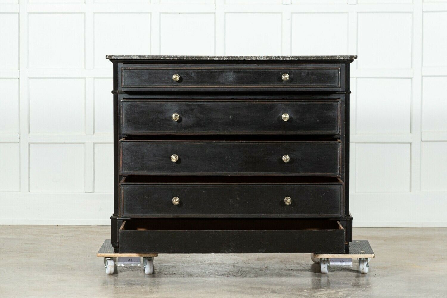 photo for sale  19thc French Ebonised Walnut Commode
